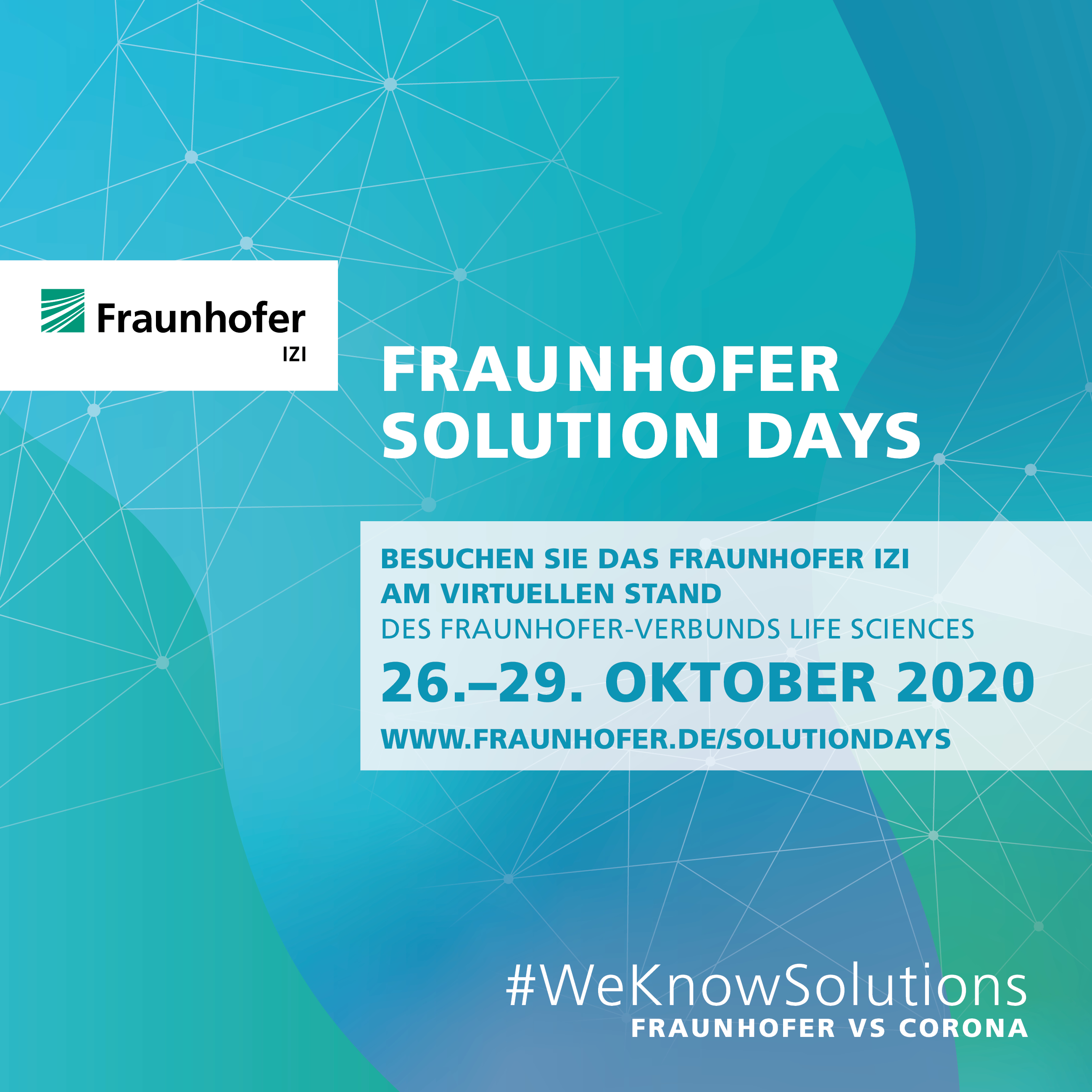 Fraunhofer Solution Days Fraunhofer Solution Days | 26.-29. Oktober 2020