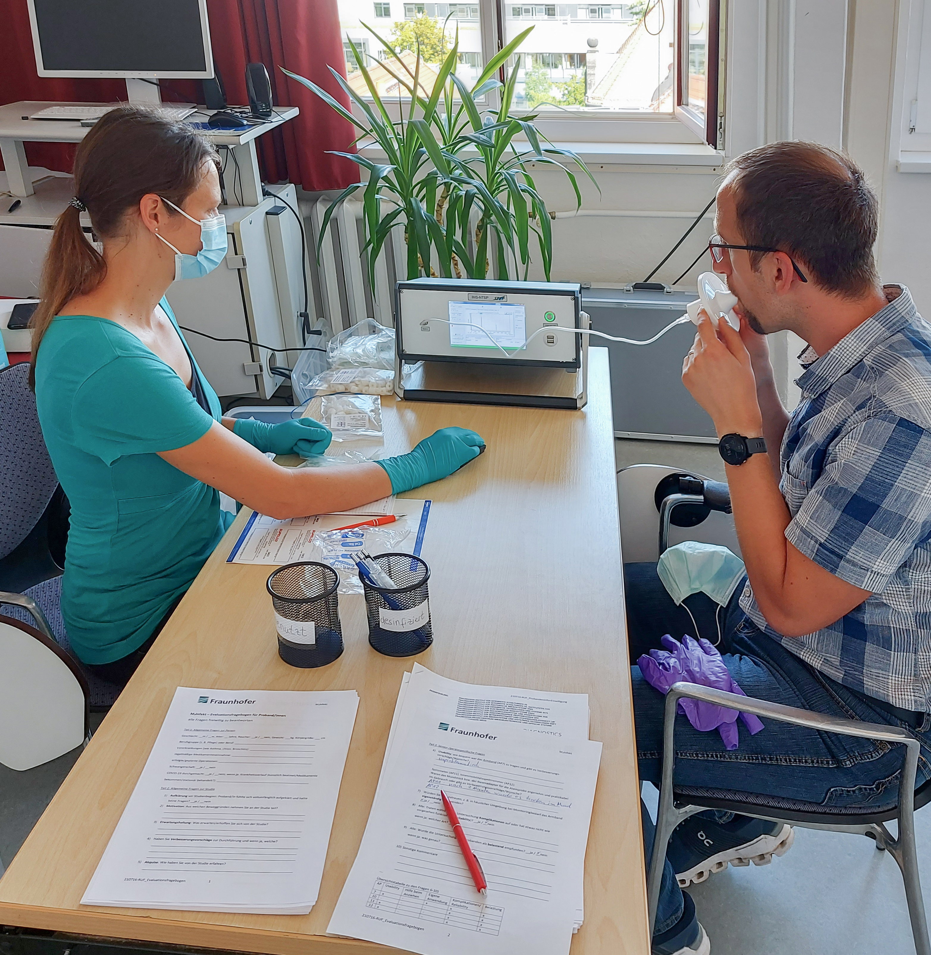 Subject test for breath analysis