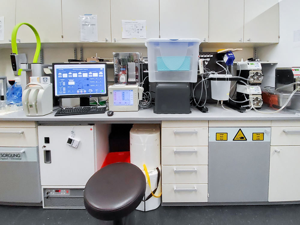 Technical set-up of the perfusion platform