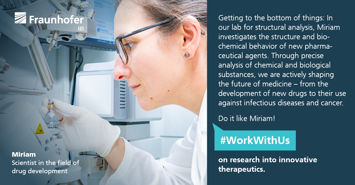 Miriam Linnert at work at the Fraunhofer IZI