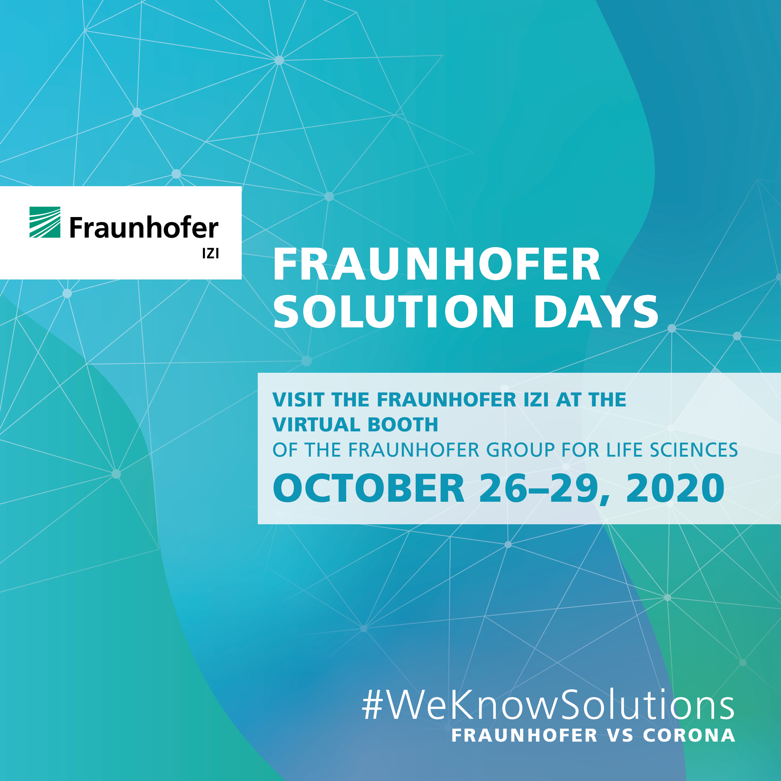 Fraunhofer Solution Days | Oktober 26-29, 2020