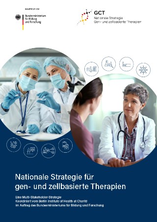 Titelbild des Strategiepapier Nationale Strategie für gen- und zellbasierte Therapien