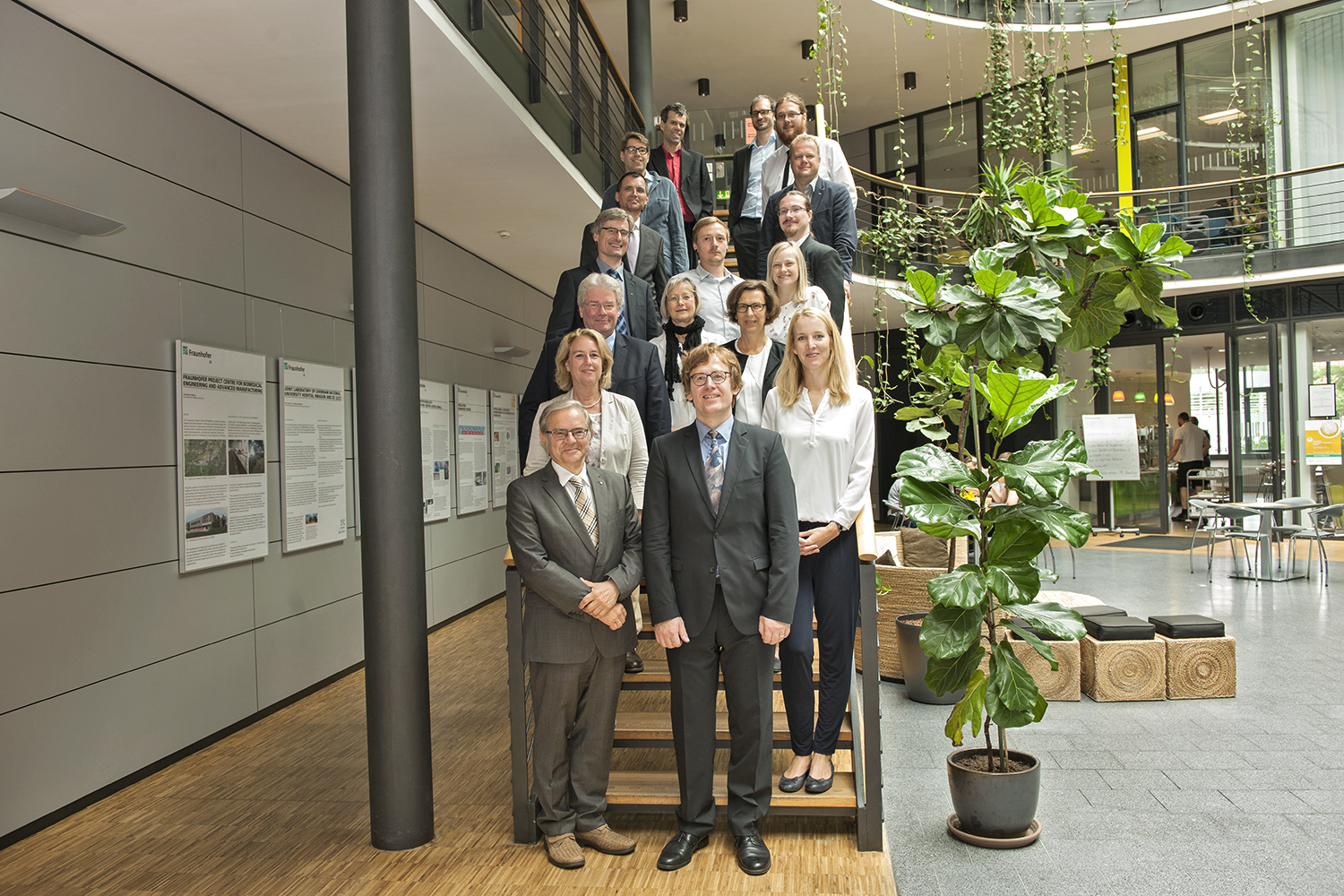 Participants in the evaluation conducted on 4 August 2017 at Fraunhofer IZI Die Teilnehmer der Evaluation am 4. August 2017 im Fraunhofer IZI